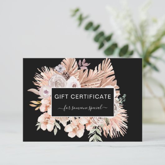 Modernes Boho Tropical Business (Stehend Vorderseite)