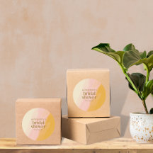 Modernes Boho Wasserfarbe Rosa Gelbes Brautparty