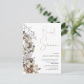 Modernes Boho Watercolor Brautparty Postkarte (Stehend Vorderseite)