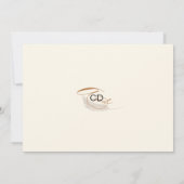 Modernes Boho Whimsikkalligraphie-Skript Beige Save The Date (Rückseite)