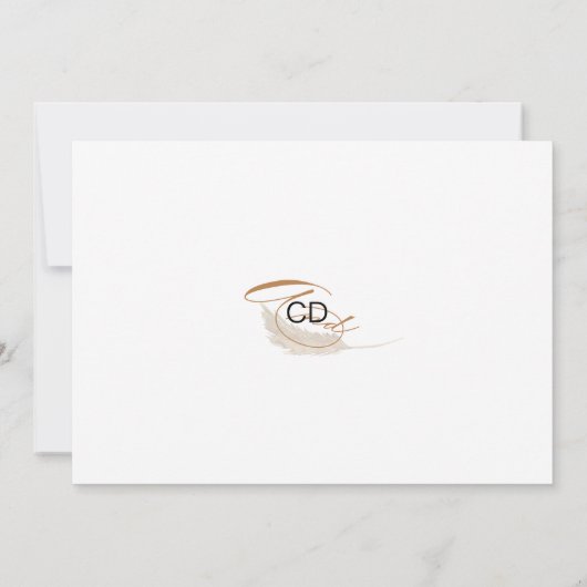 Modernes Boho Whimsikkalligraphie-Skript Save The Date (Rückseite)