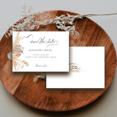 Modernes Boho Whimsikkalligraphie-Skript Save The Date