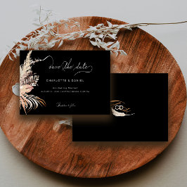 Modernes Boho Whimsikkalligraphie-Skript Save The Date