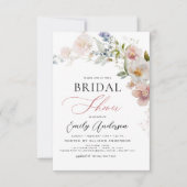 Modernes Boho Wildblume Brautparty Elegante Einladung (Vorderseite)