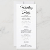 Modernes Boho Wildblume Garden Hochzeitsprogramm (Rückseite)
