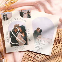 Modernes Bohobarchen 4 Fotos HochzeitsElfenbein Save The Date