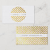 MODERNES BOLD-SPOT-gewebtes Muster, goldgezeichnet Visitenkarte (Vorne/Hinten)