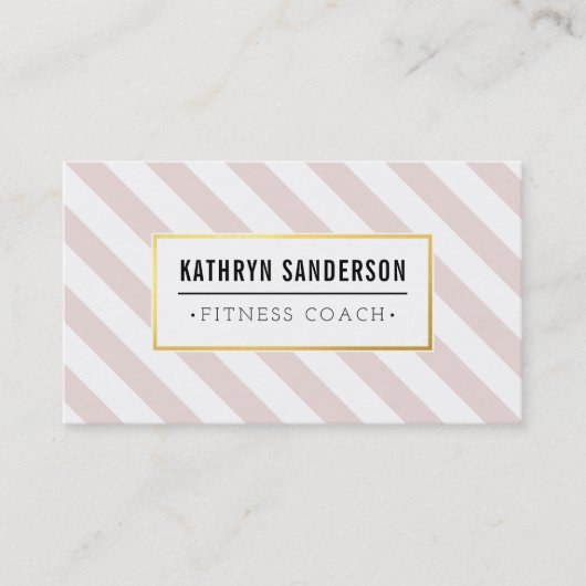 MODERNES BOLD-Streifen goldenes Logo Emblem rot Ro Visitenkarte (Vorderseite)