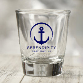Modernes Bootanchor Nautical Shot Glass Schnapsglas
