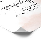 Modernes Bordeaux in liebevollem Erinnerungszeiche Poster (Ecke)