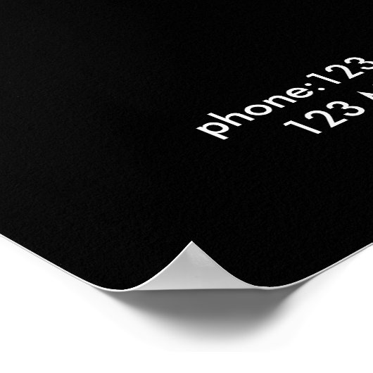 Modernes Botanik-Preisschild Poster (Ecke)