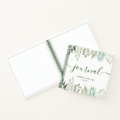 Modernes Botanisches Blätter Foliage Journal Notizblock (Innenseite)