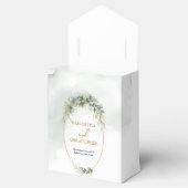 Modernes botanisches Blattgold Geschenkschachtel (Geöffnet)