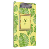 Modernes botanisches Blumenblatt #3 Klemmbrett (Rechts)