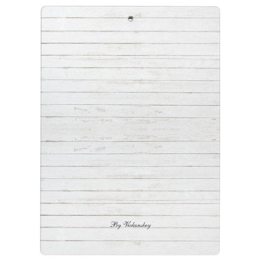 Modernes botanisches Blumenholz Klemmbrett (Rückseite)