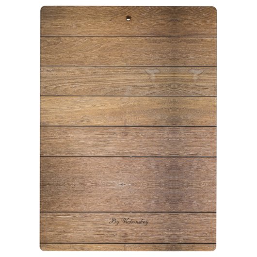 Modernes botanisches Blumenholz Klemmbrett (Rückseite)