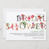 Modernes botanisches Brautparty Einladung (Vorderseite)