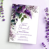 Modernes botanisches Brautparty mit floraler Atmos Einladung