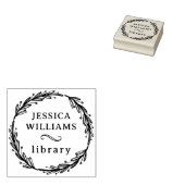 Modernes botanisches Buchzeichen der Personalbibli Gummistempel (Stempel)