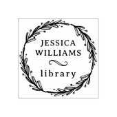 Modernes botanisches Buchzeichen der Personalbibli Gummistempel (Prägung)