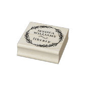 Modernes botanisches Buchzeichen der Personalbibli Gummistempel (Stempel)