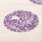 Modernes botanisches florales Lila Untersetzer (angewinkelt)