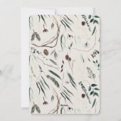 Modernes Botanisches Foto Feiertagskarte (Rückseite)