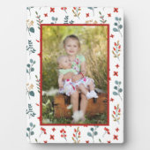 Modernes botanisches Foto Fotoplatte (Vorderseite)