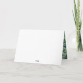 Modernes botanisches Foto Grün Frohe Weihnachten (Rückseite)