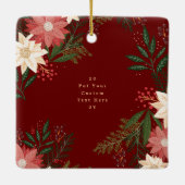 Modernes botanisches Foto nach Maß Keramikornament (Rückseite)