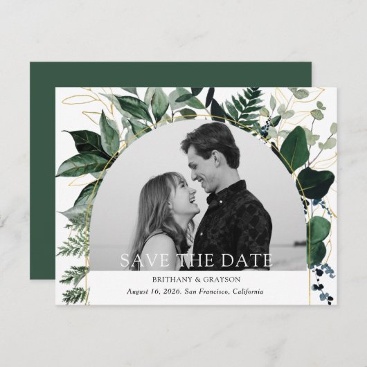 Modernes botanisches Gartengewölbe Foto Save the D (Vorne/Hinten)