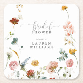 Modernes botanisches Gartenhotel Blume Brautparty Rechteckiger Pappuntersetzer