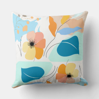 Modernes Botanisches Kissen