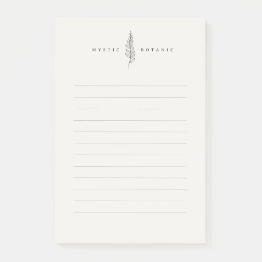 Modernes Botanisches Leaf I Post-it® Notes Post-it Klebezettel (Vorderseite)