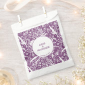 Modernes botanisches Lila Geschenktütchen (Ausgeschnitten)