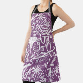 Modernes botanisches Lila Schürze (InSitu)