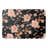 Modernes botanisches Muster in Aquarellfarbe l Sch Badematte (Vorderseite)