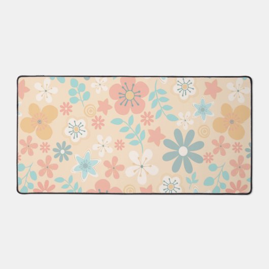 Modernes botanisches nahtloses Muster Niedlich Schreibtischunterlage (Vorderseite)