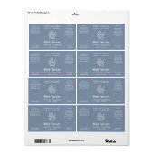 Modernes botanisches neutrales blaues Naturprodukt (Vorne)