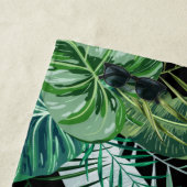 Modernes botanisches tropisches Personalisiert Strandtuch (Beispiel)