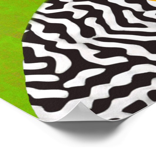 Modernes botanisches Vase-Stillleben Poster (Ecke)