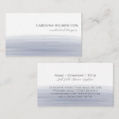 Modernes Boutique Dunkles Lila Wasserfarbengeschäf Begleitkarte (Vorne/Hinten)