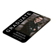 Modernes Boy Abschluss Foto Magnet (Linke Seite)