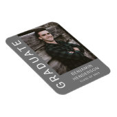 Modernes Boy Abschluss Foto Magnet (Rechte Seite)