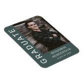 Modernes Boy Abschluss Foto Magnet (Rechte Seite)