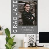 Modernes Boy Abschluss Foto Poster (Heimbüro)