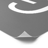 Modernes Boy Abschluss Foto Poster (Ecke)