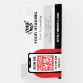 Modernes Branding - Beruflicher QR-Code Banner (Vertikal)