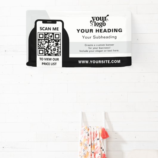 Modernes Branding - Beruflicher QR-Code Banner (InSitu)