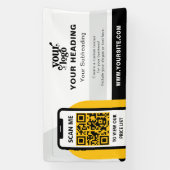 Modernes Branding - Beruflicher QR-Code Banner (Vertikal)